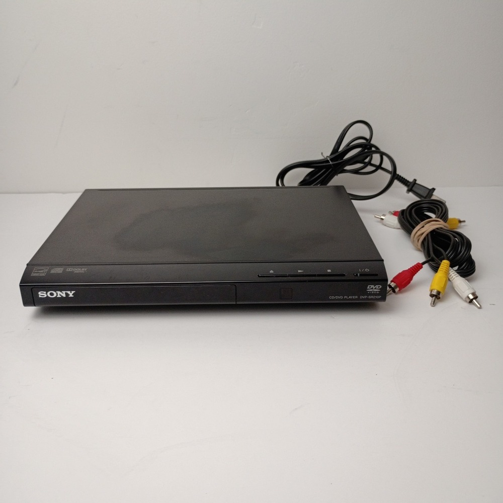 Sony DVP-SR210P CD DVD Player Progressive Scan with AV Cable - Tested, Works